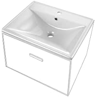 PDM LAVABO ENCASTRADO PARA MUEBLE DE CERÁMICA DE 1 SENO 51X39